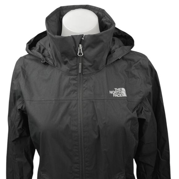 The North Face Dryvent Womens Black Zip Up Hoodie Windbreaker Rain Coat Jacket S - Picture 3 of 8